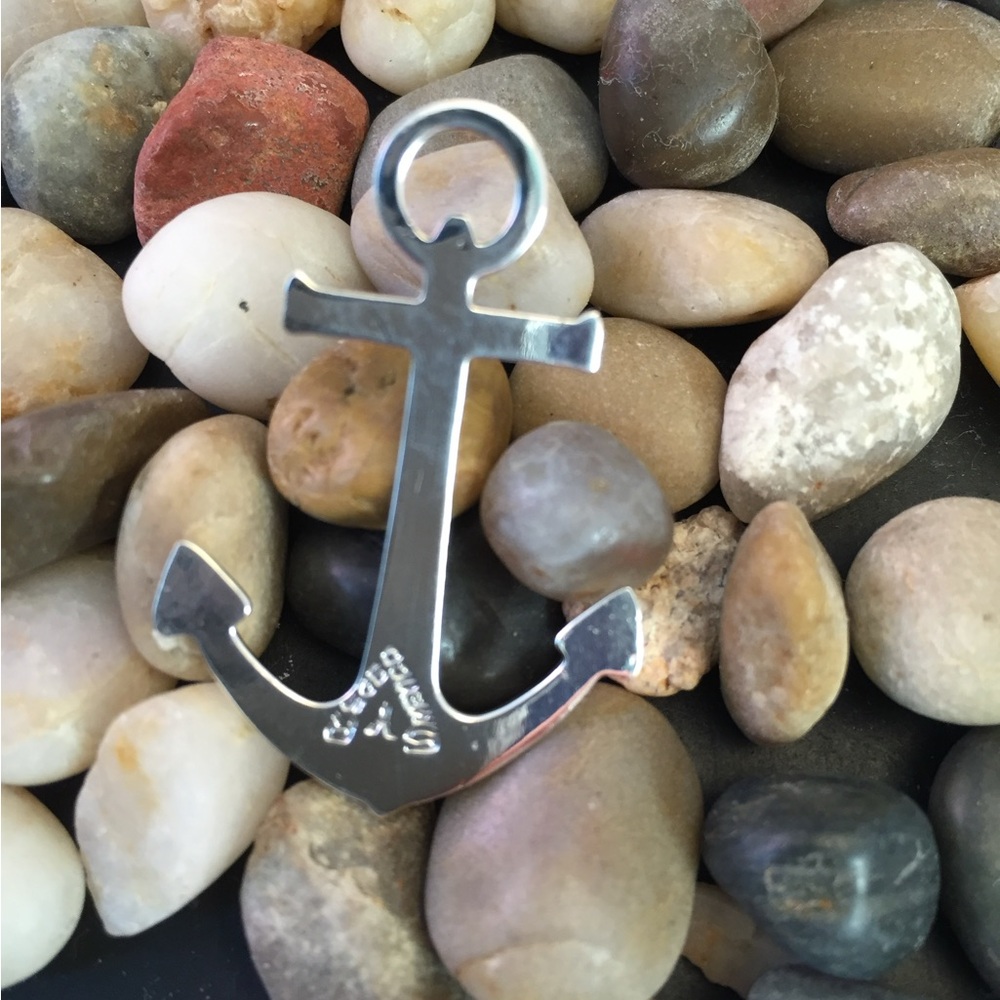 Silver Anchor Pendant